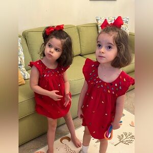 Mexican Handmade Red Embroidered Sleeveless Dress - bought in Mexico